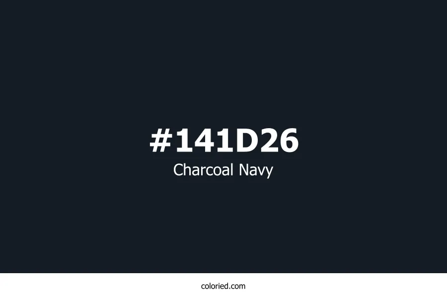 Charcoal Navy Color