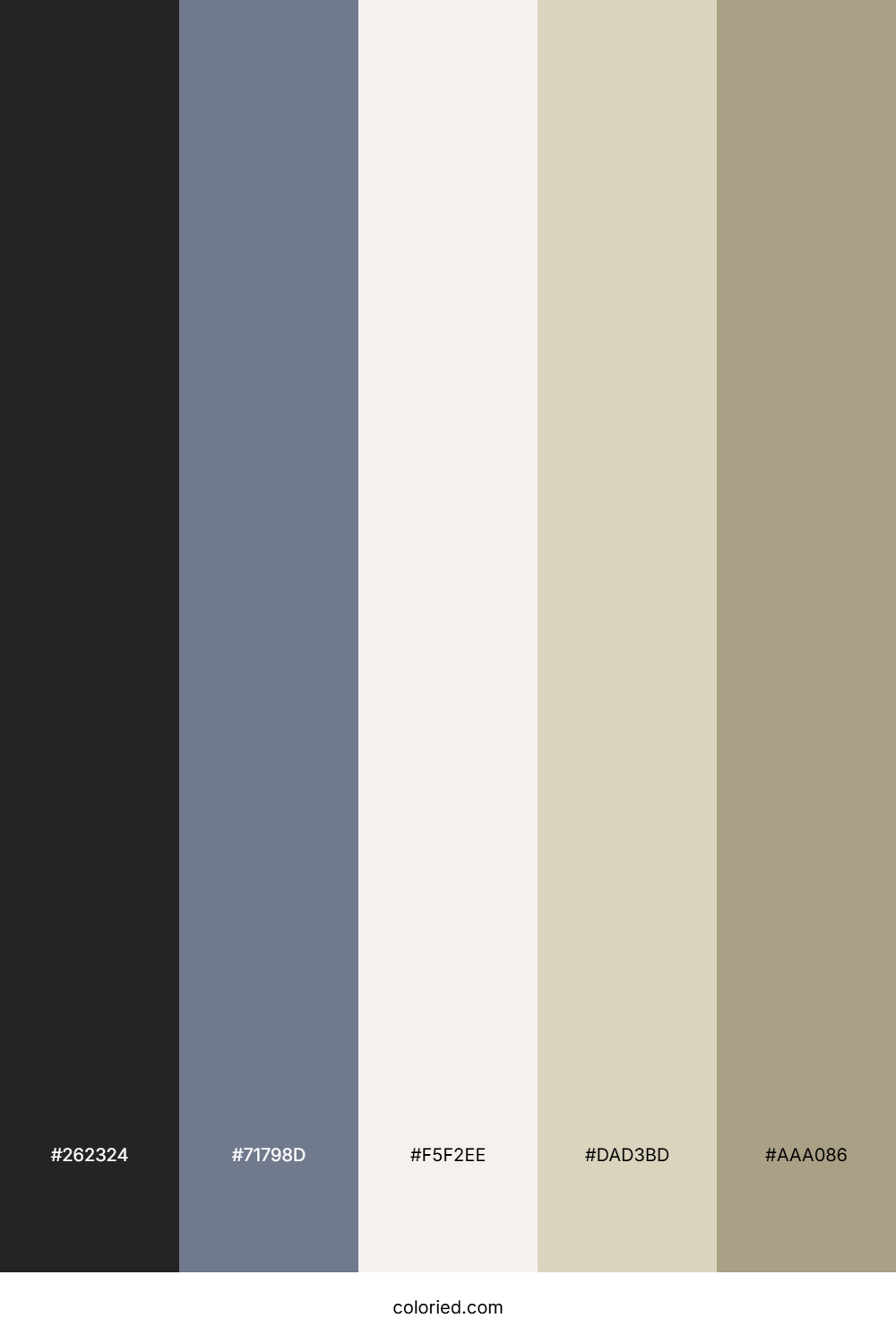 Charcoal Stone Linen Color Palette