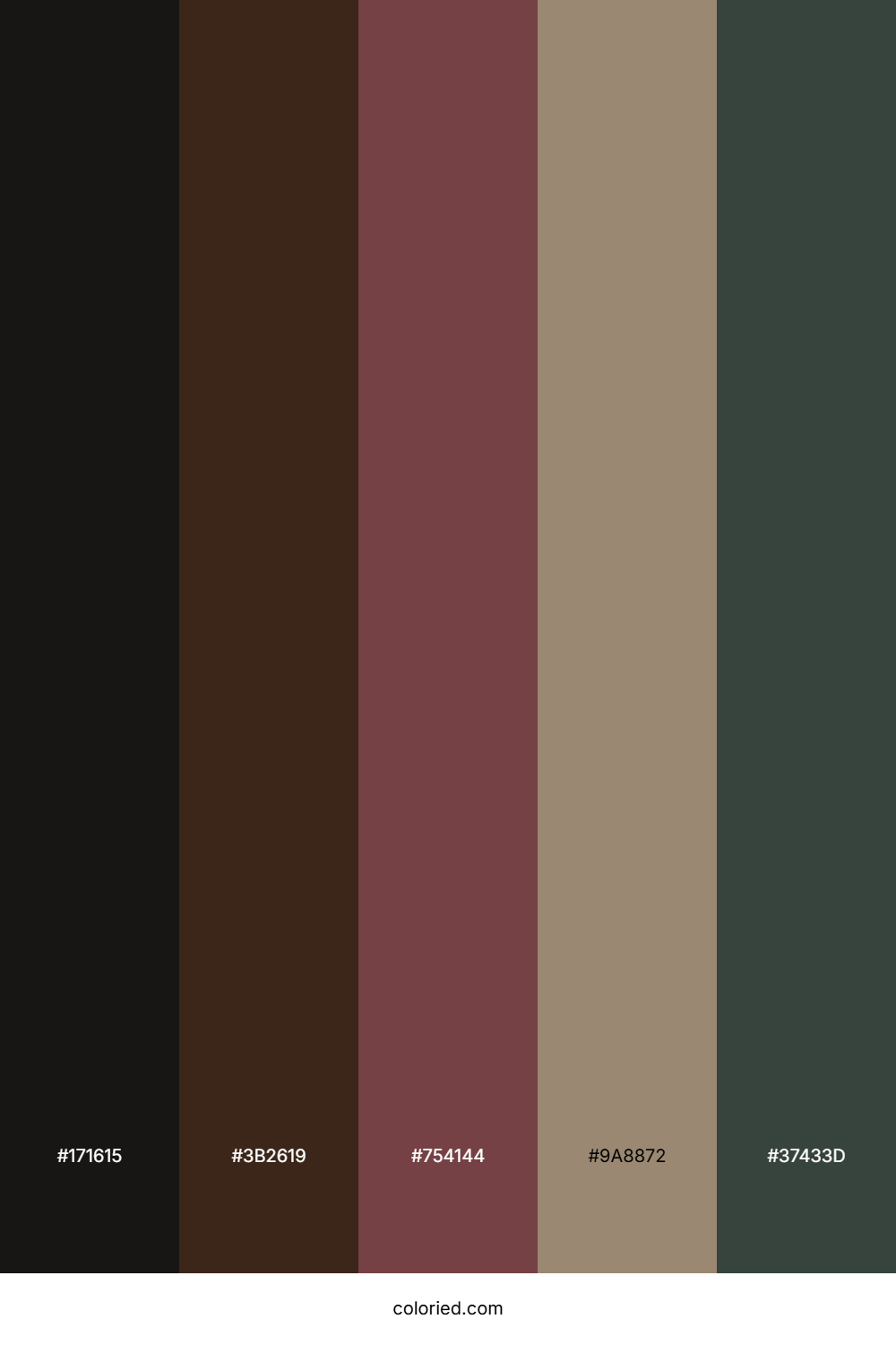Charred Forest Path Color Palette