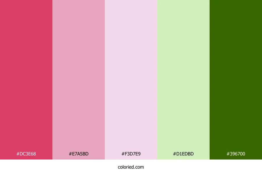Cherry Blossom Vine Color Palette