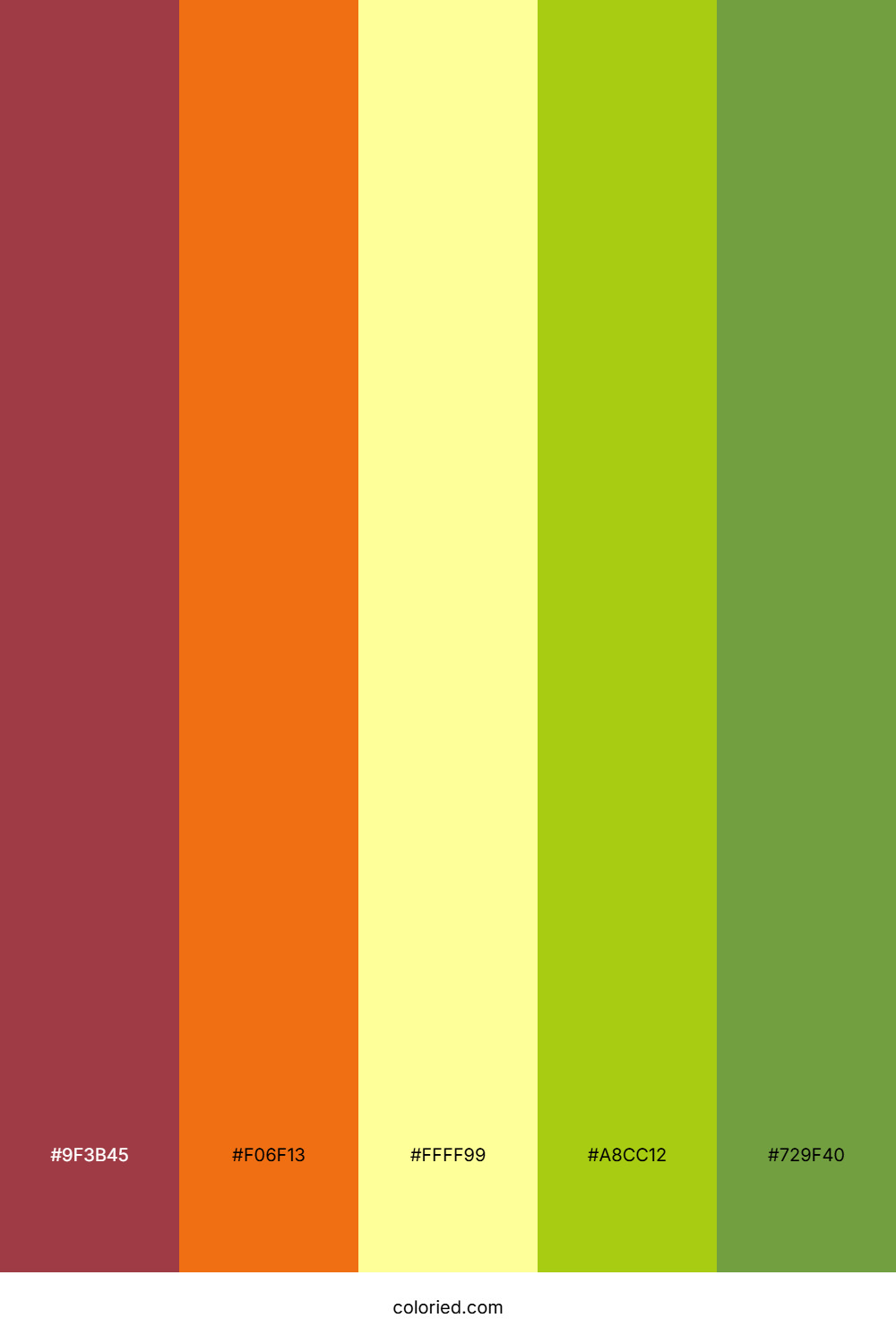 Cherry Citrus Meadow Color Palette