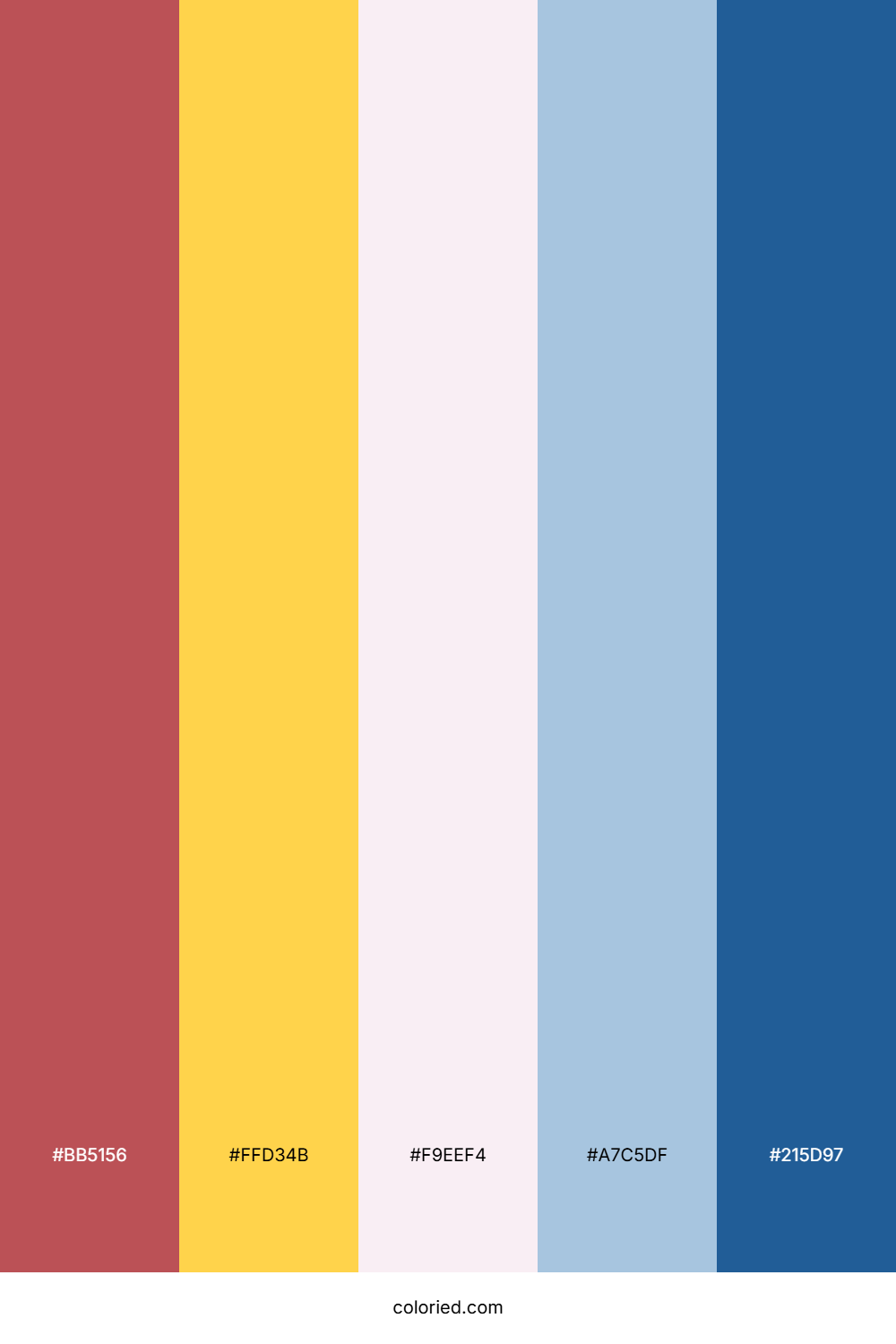 Cherry Sunlit Blue Palette