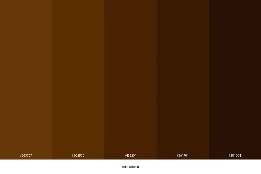 Chestnut Brown Color Palette