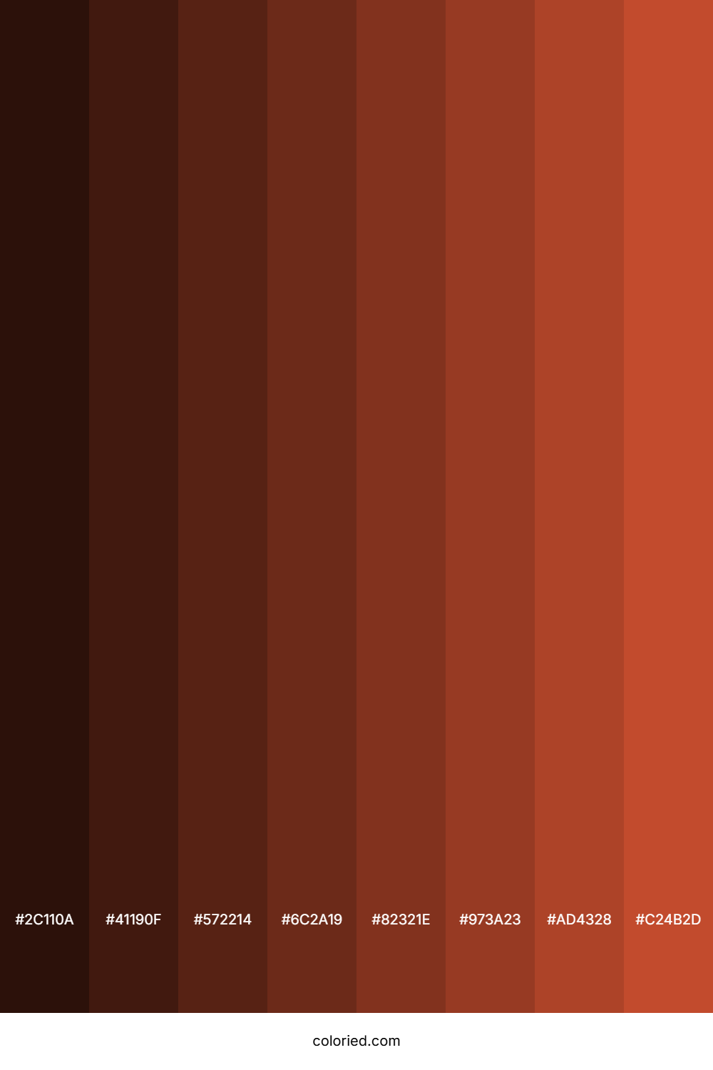 Chestnut Red Color Shades