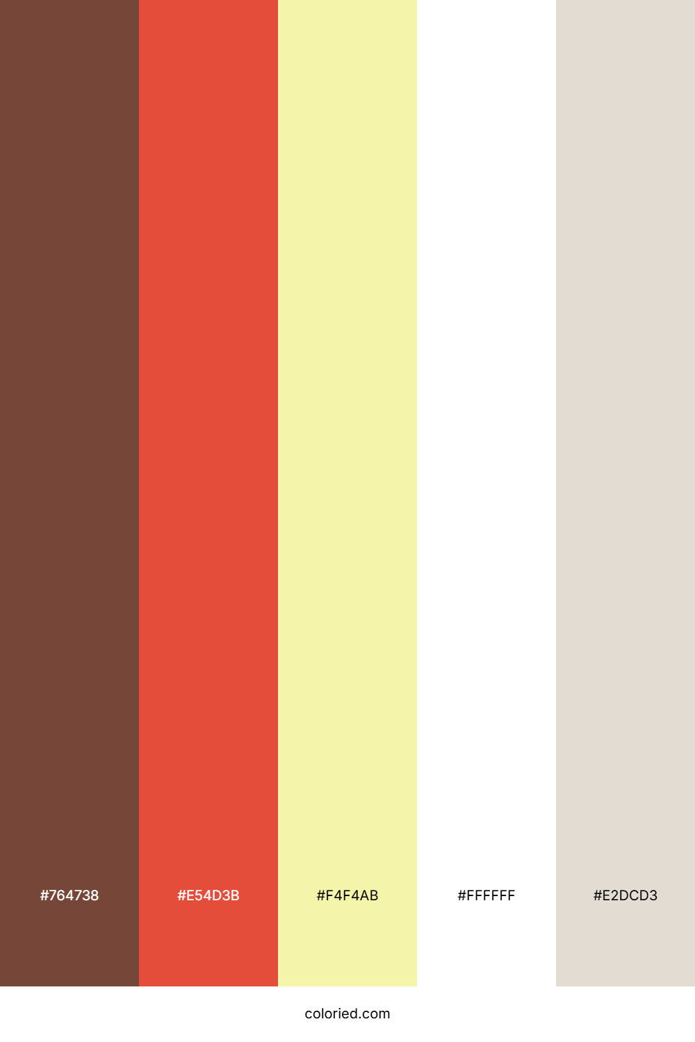 Chestnut Rose Cream Color Palette