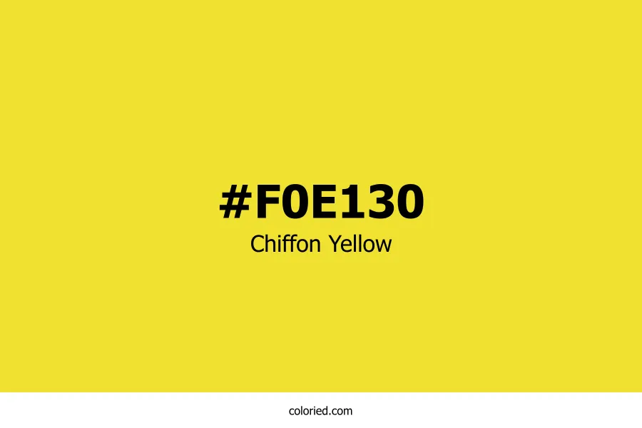 Chiffon Yellow Color