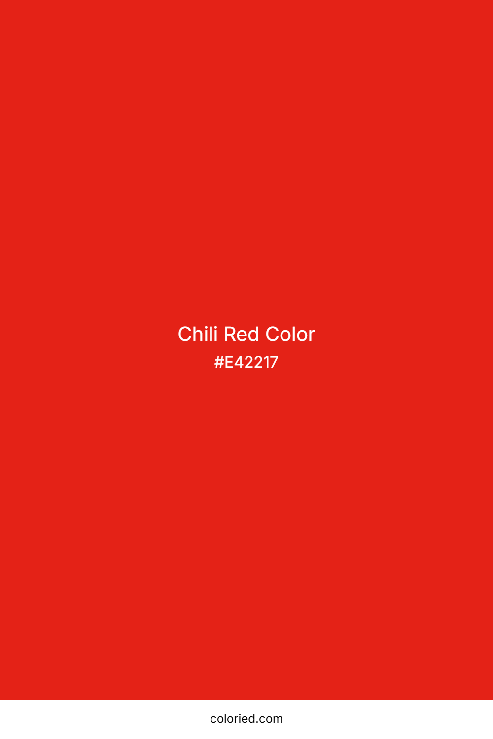 Chili Red Color