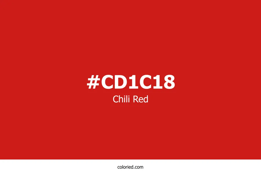 Chili Red Color Hex Code