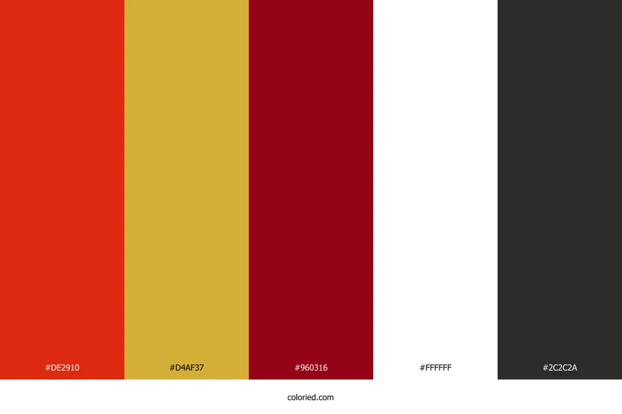 Chinese Wedding Color Palette