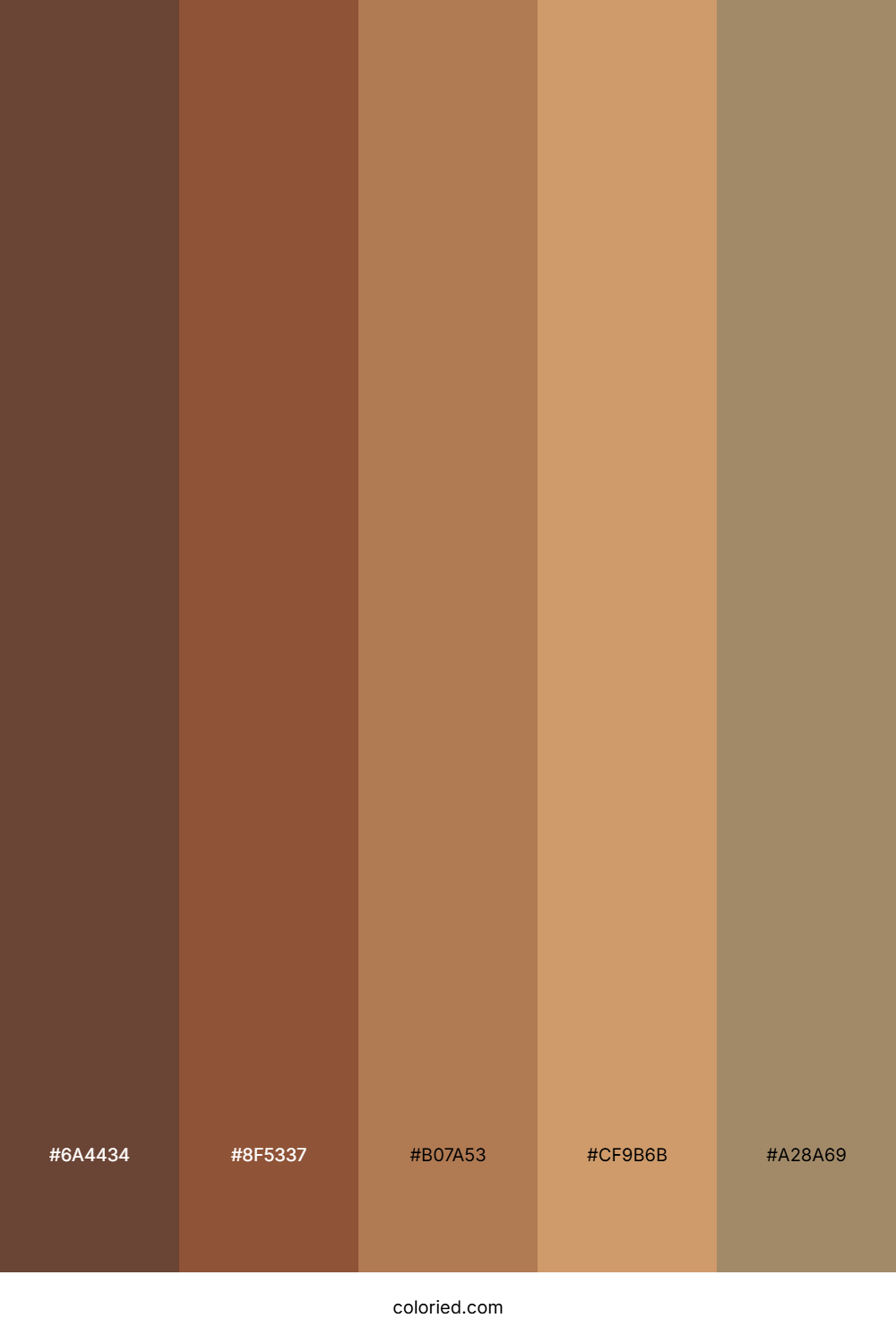 Chocolate Brown And Copper Color Palette