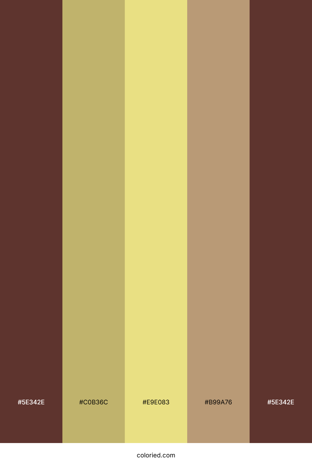 Chocolate Brown And Khaki Color Palette
