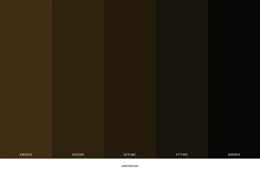 Chocolate Dark Color Palette