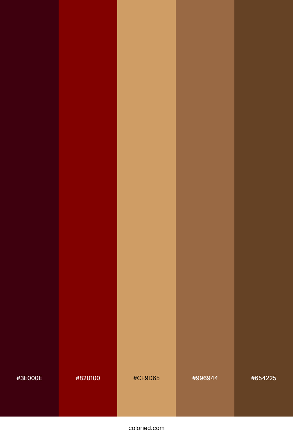 Chocolate Maroon Drift Palette