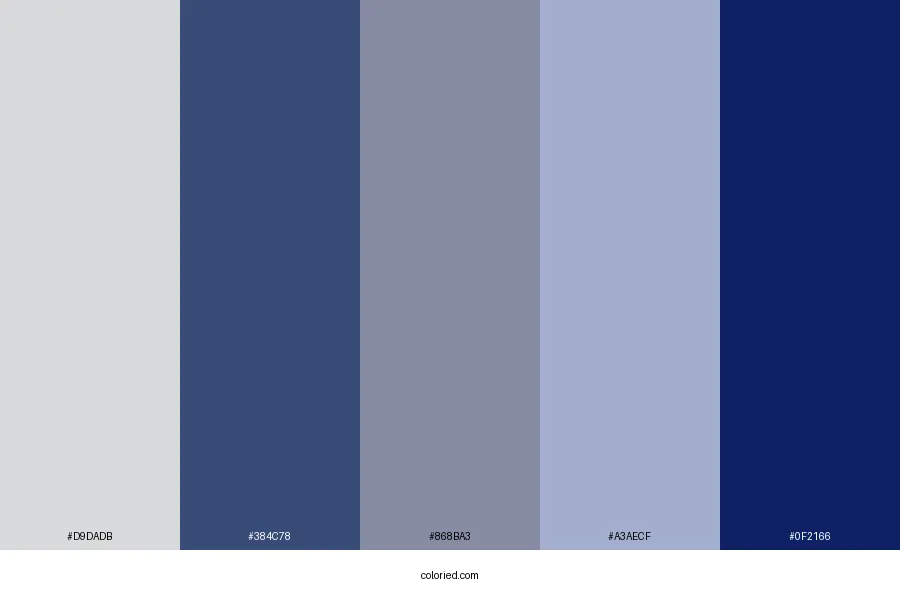 Christmas Blue Color Palette