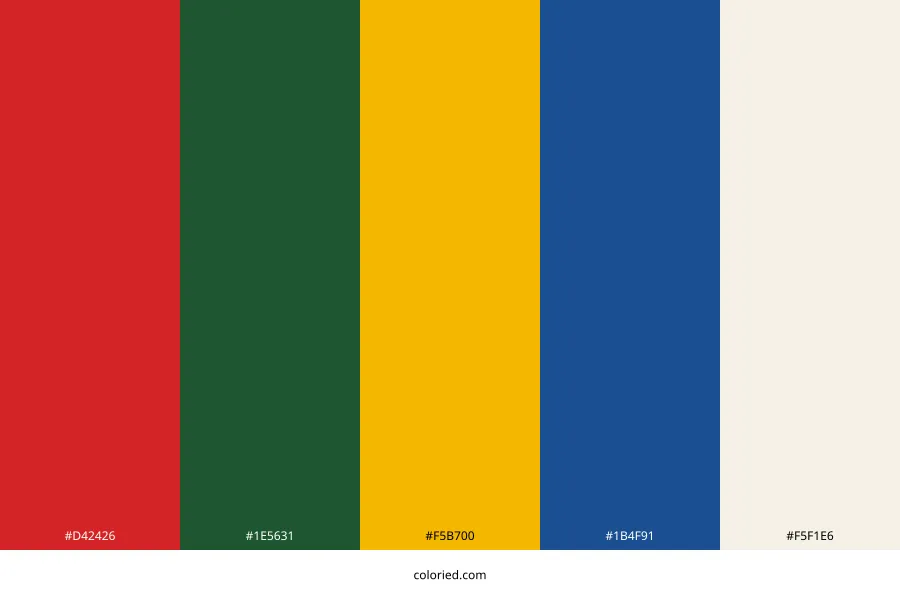 Christmas Lights Color Palette