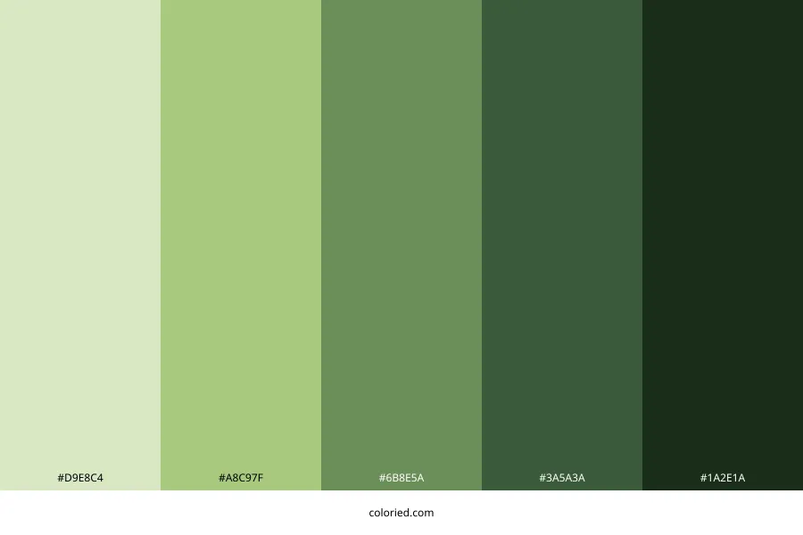 Chromakopia Green Color Palette
