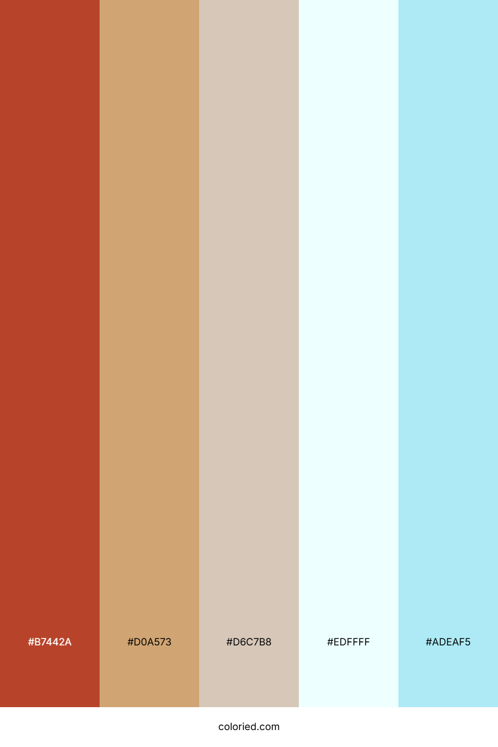 Cinnamon Sky Breeze Color Palette