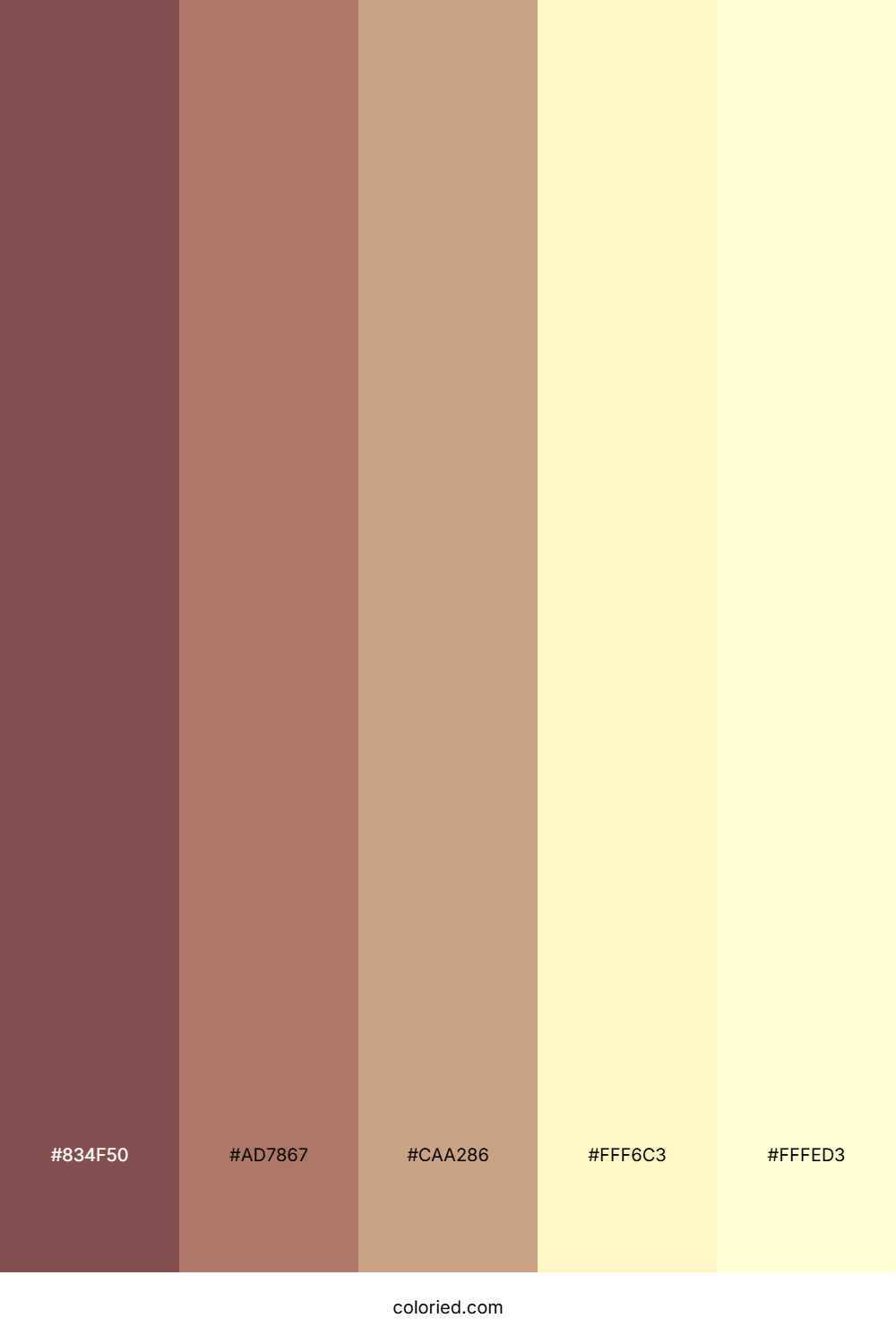 Cinnamon Vanilla Cream Color Palette