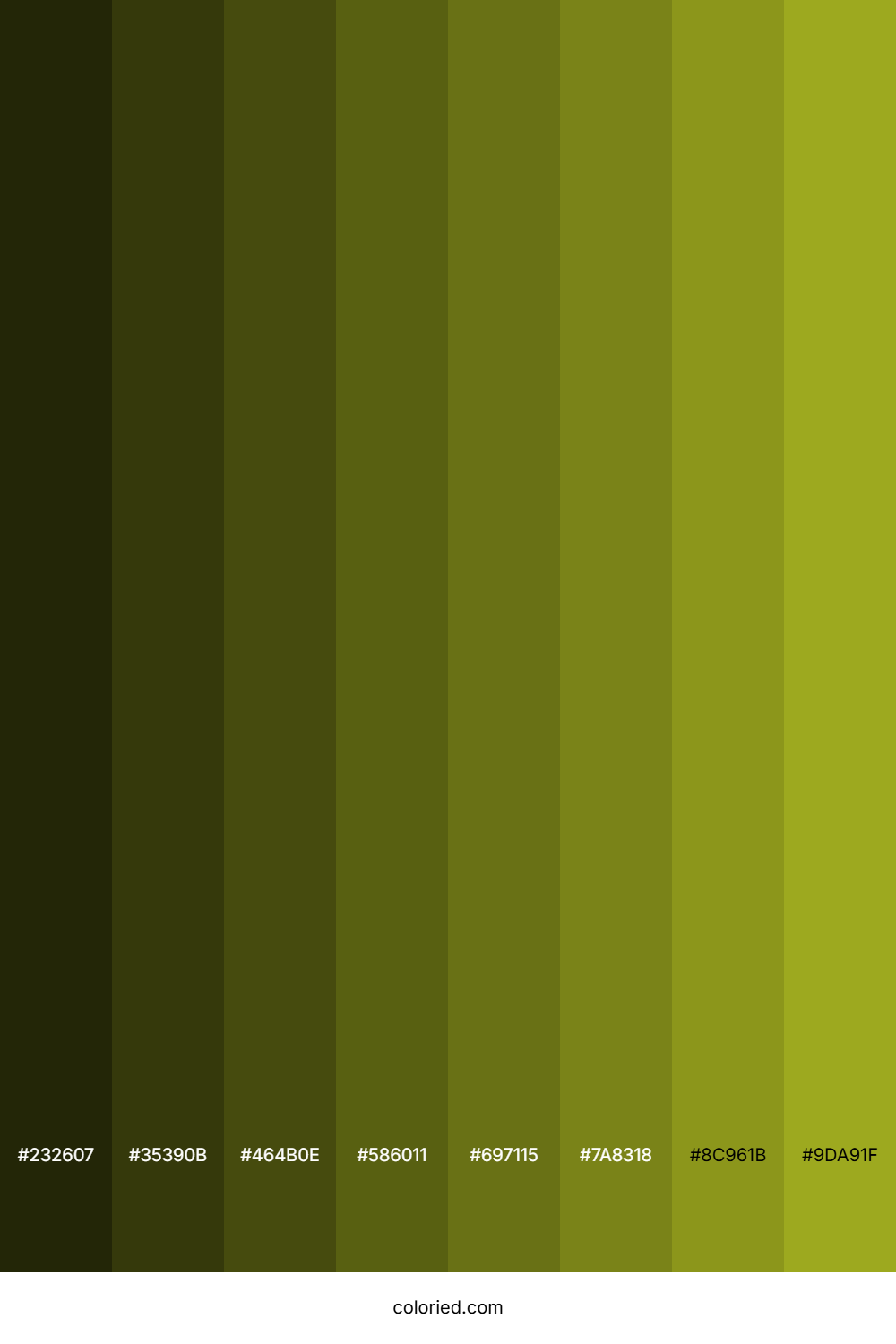 Citron Color Shades