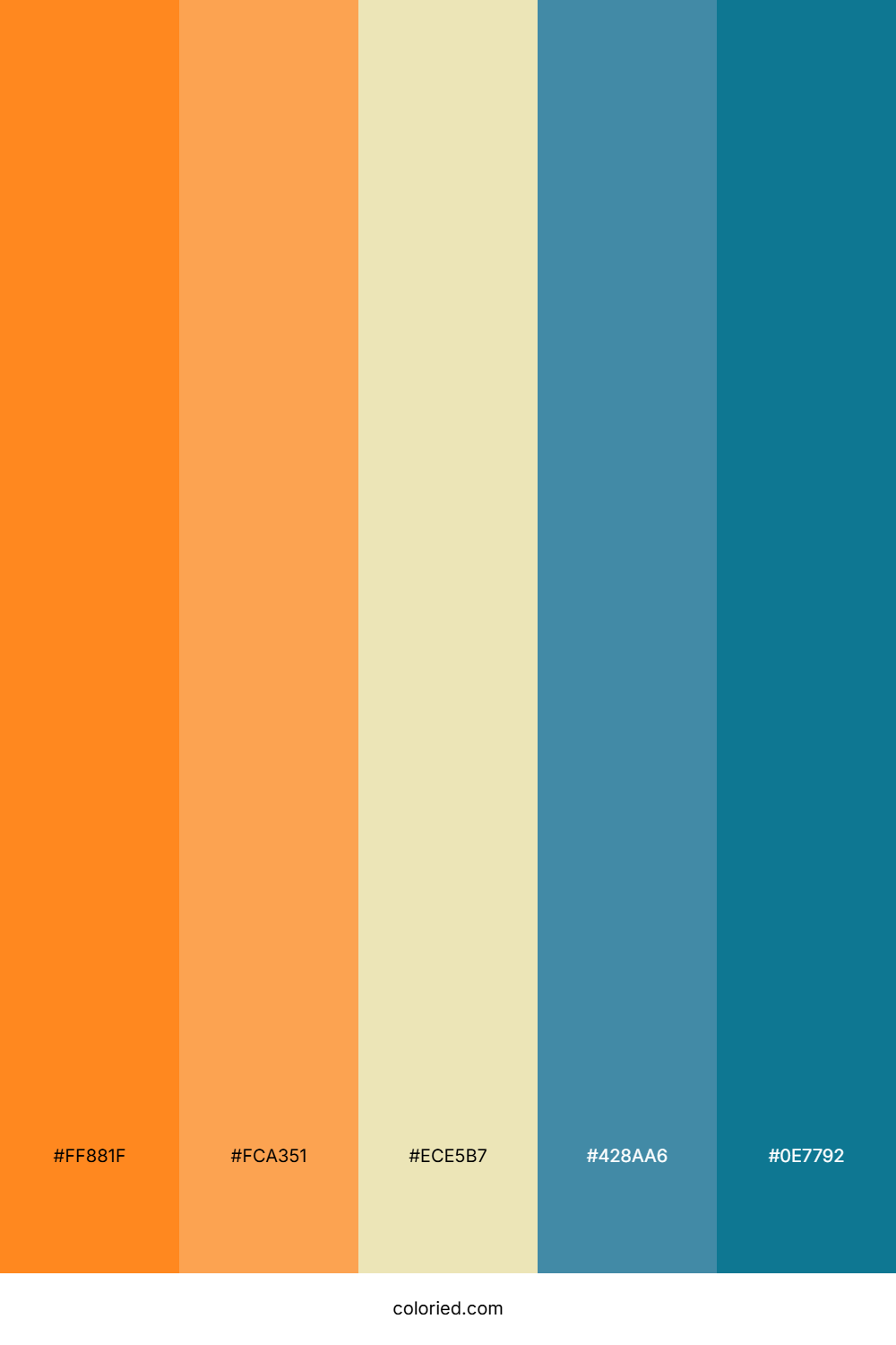 Citrus Beach Glow Color Palette
