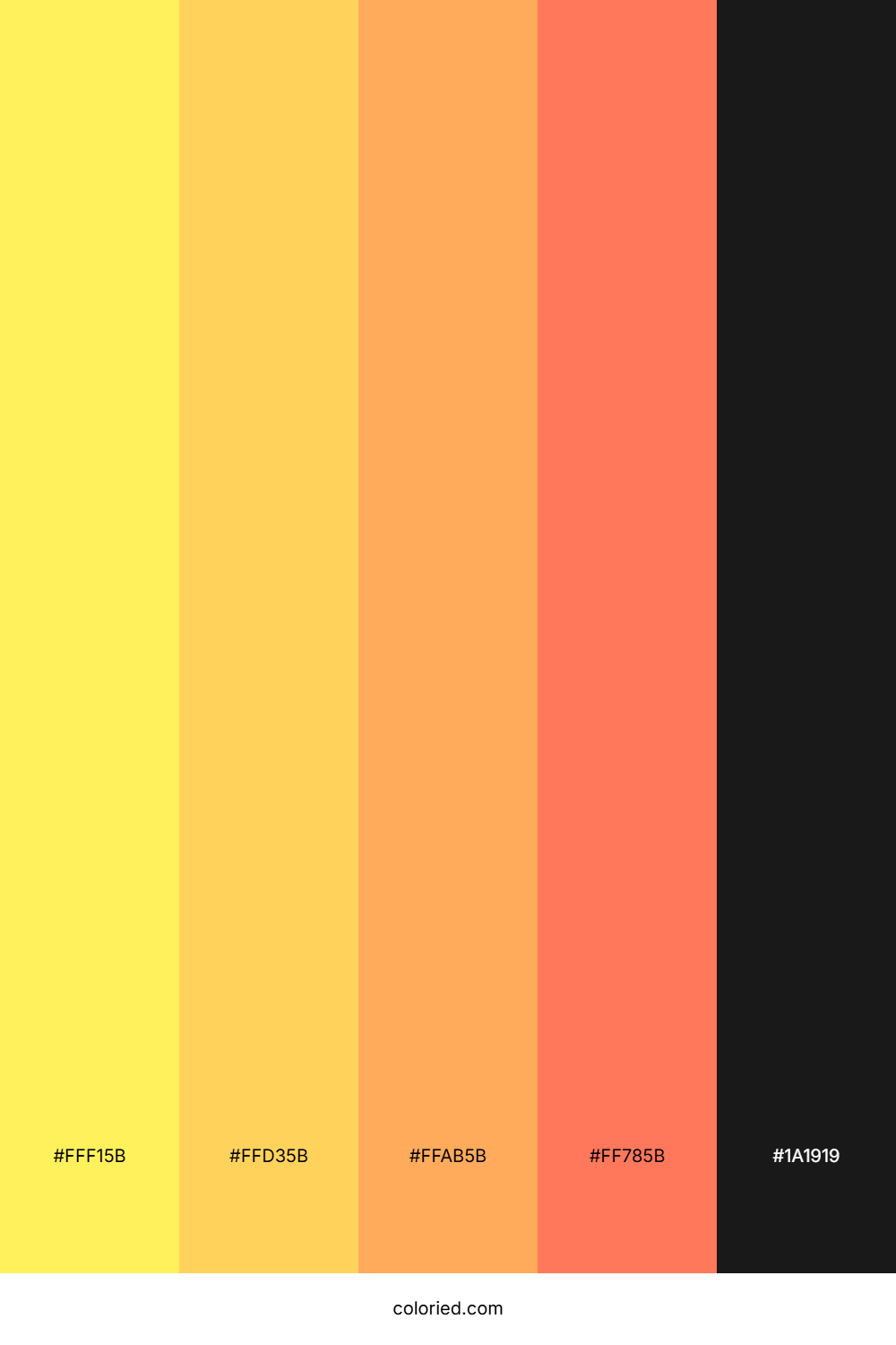 Citrus Sunrise Bliss Color Palette