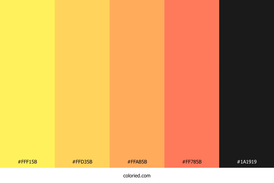 Citrus Sunrise Bliss Color Palette