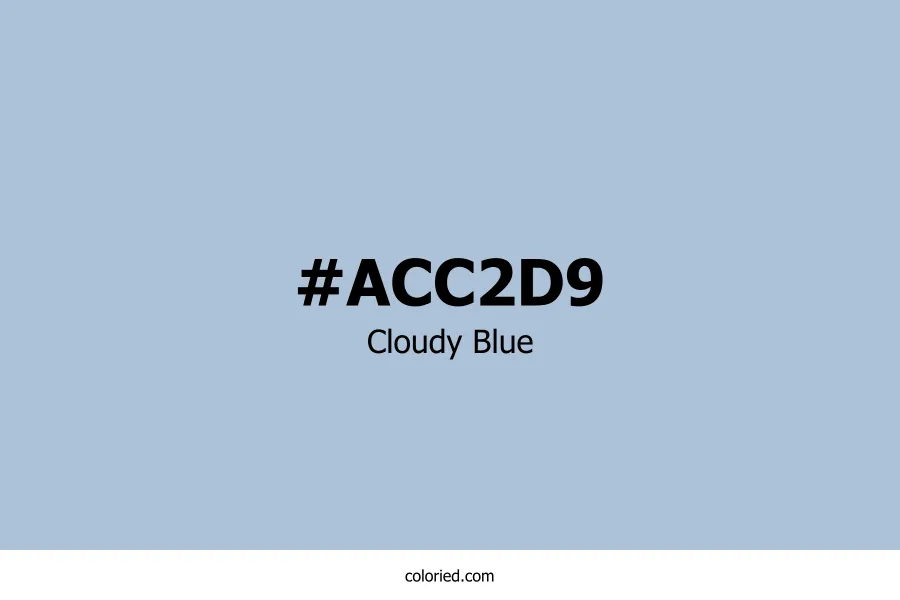 Cloudy Blue Color