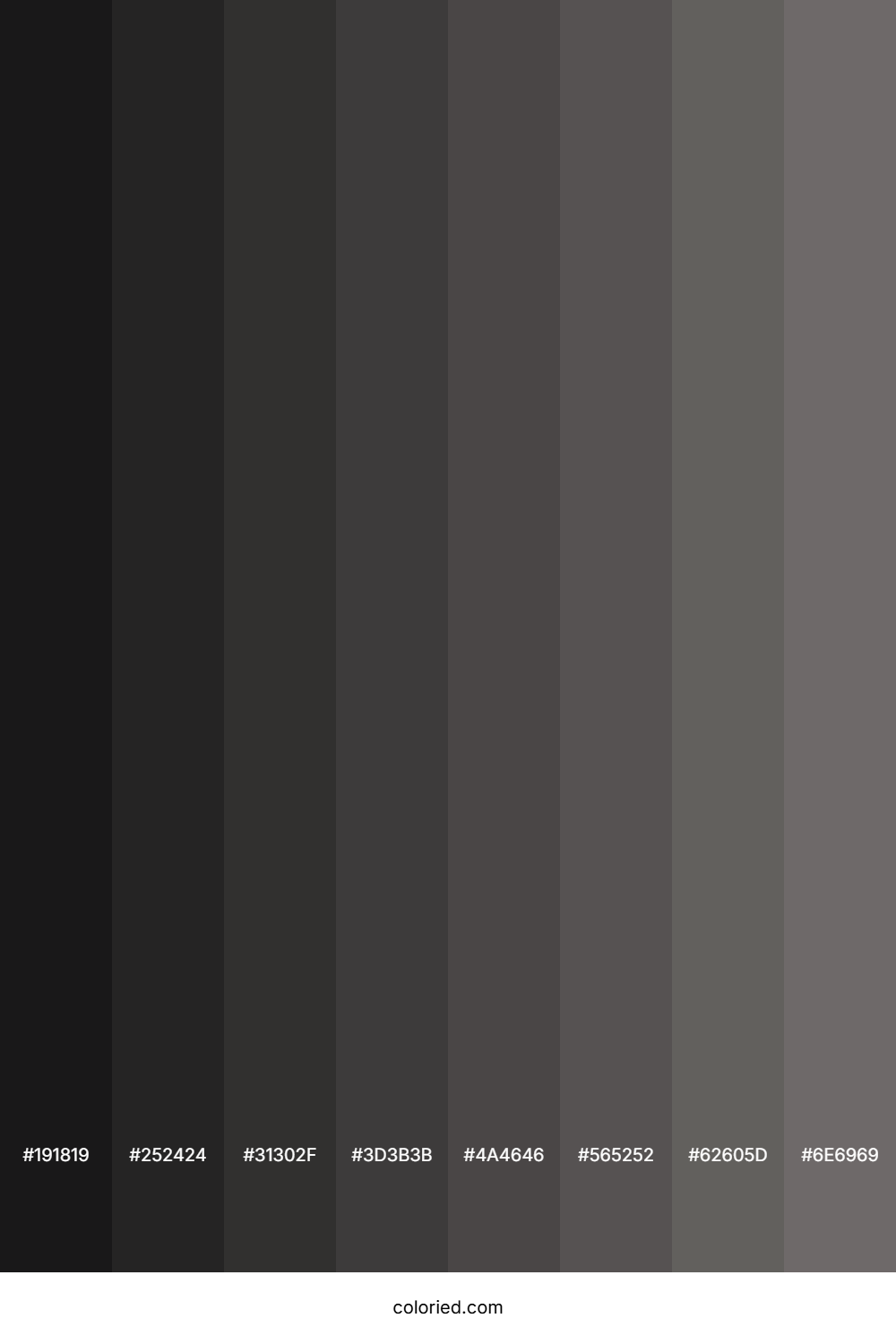 Cloudy Grey Color Shades