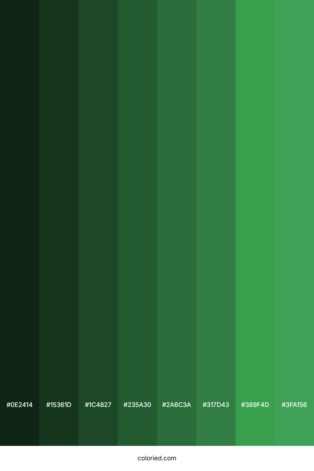 Clover Green Color Shades
