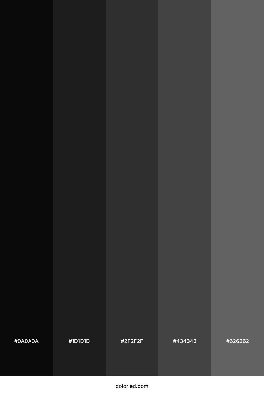 Coal and Charcoal Color Palette