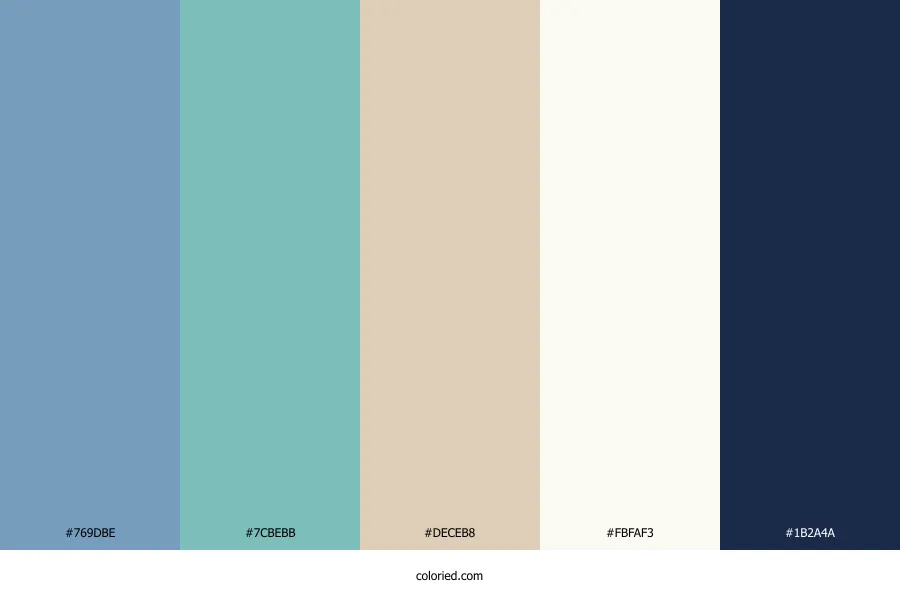 Coastal Wedding Color Palette
