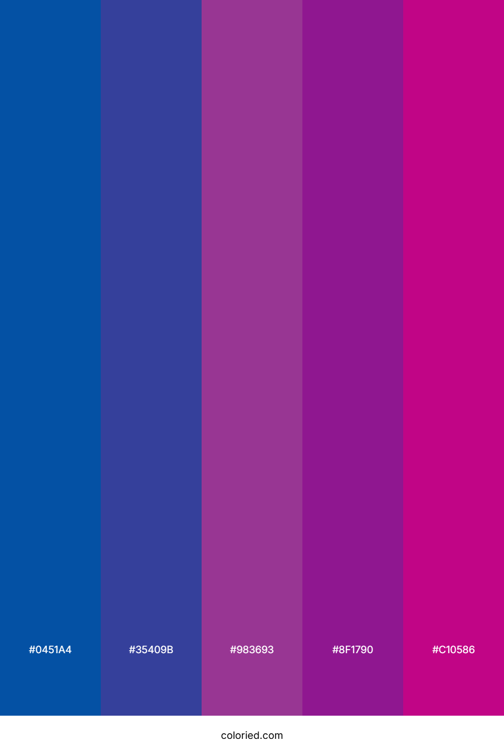 Cobalt and Magenta Color Palette