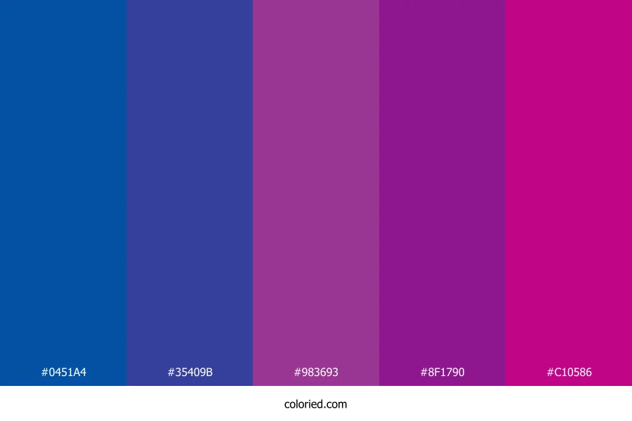 Cobalt and Magenta Color Palette