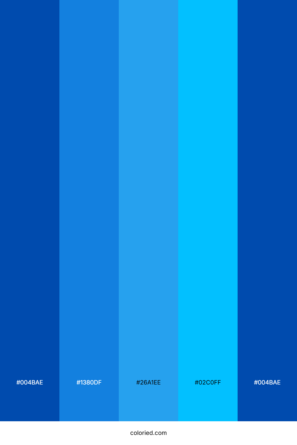 Cobalt And Sky Blue Color Palette