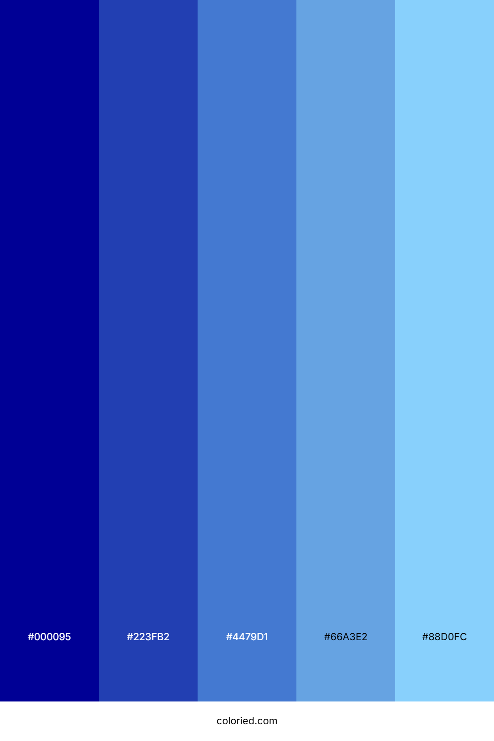 Cobalt Blue and Sky Color Palette