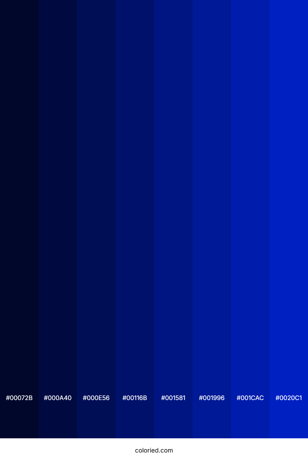 Cobalt Blue Color Shades