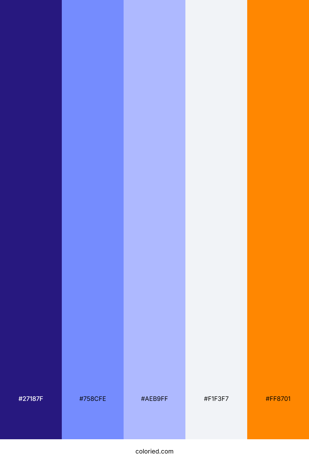 Cobalt Lavender Mist Color Palette