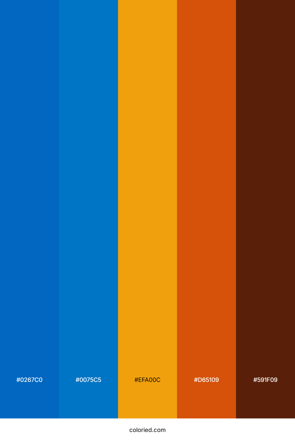 Cobalt Sunset Blaze Color Palette