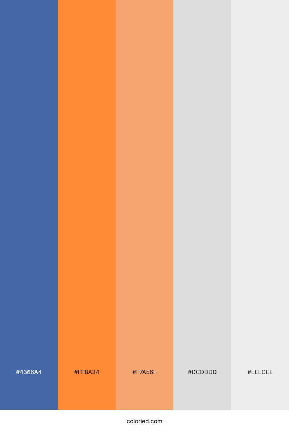 Cobalt Sunset Breeze Color Palette