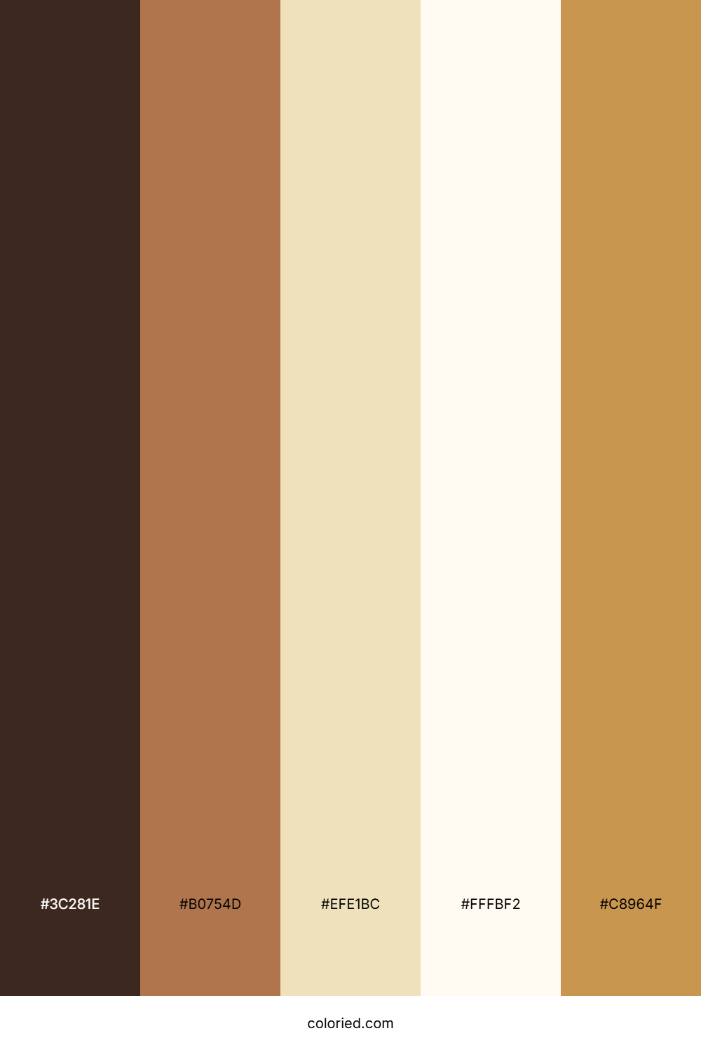 Cocoa And Cream Color Palette