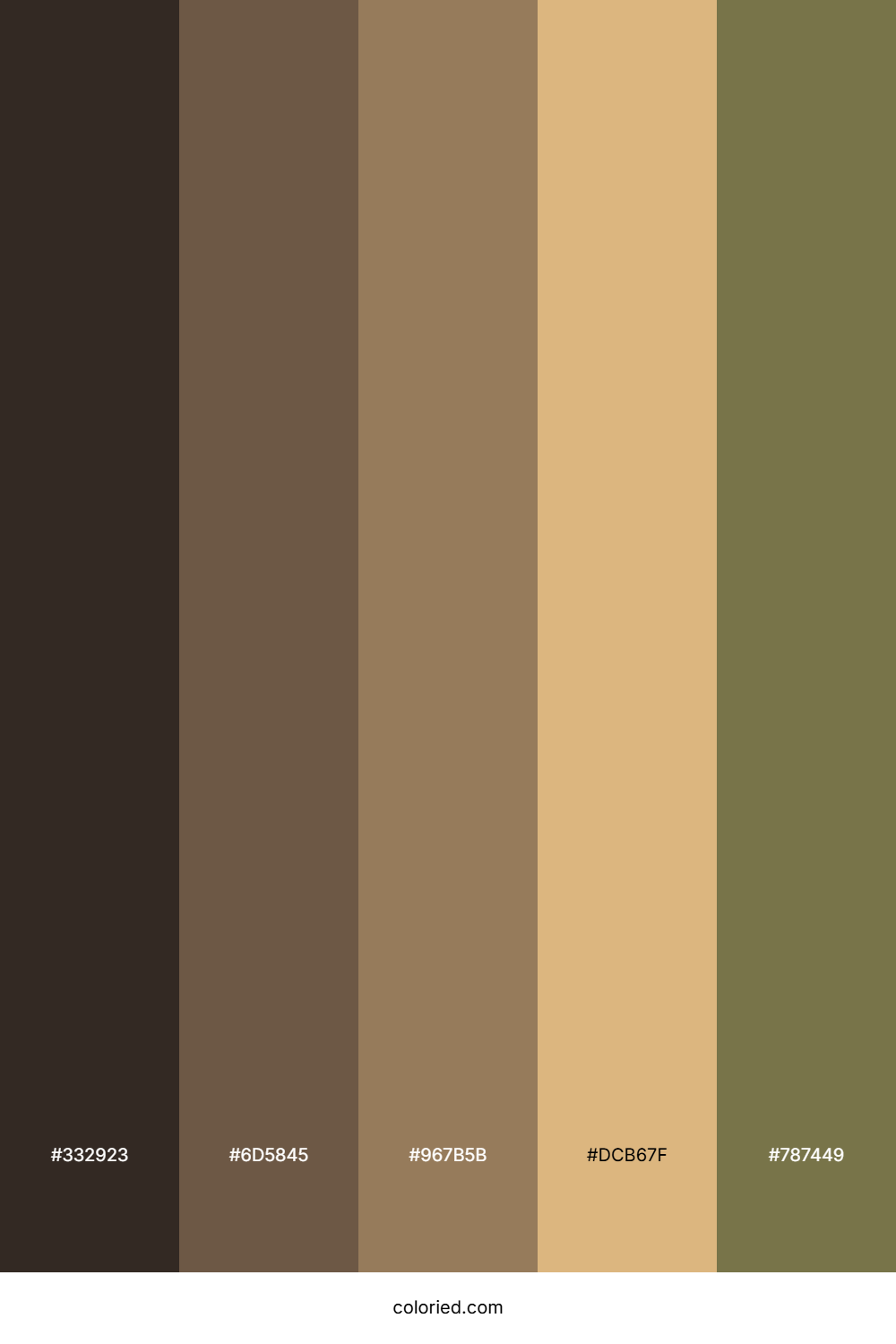 Cocoa And Moss Color Palette