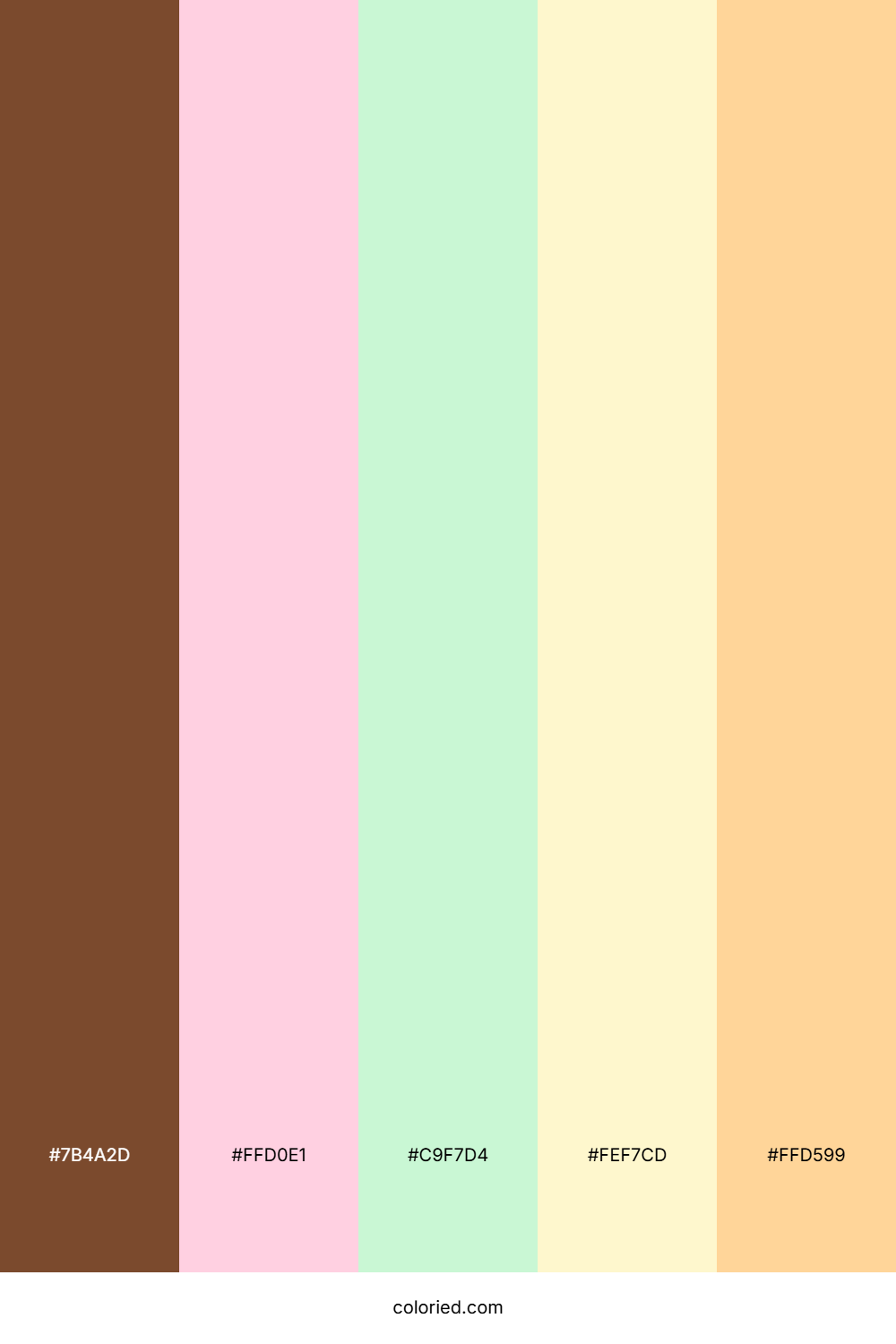Cocoa and Pink Cream Color Palette