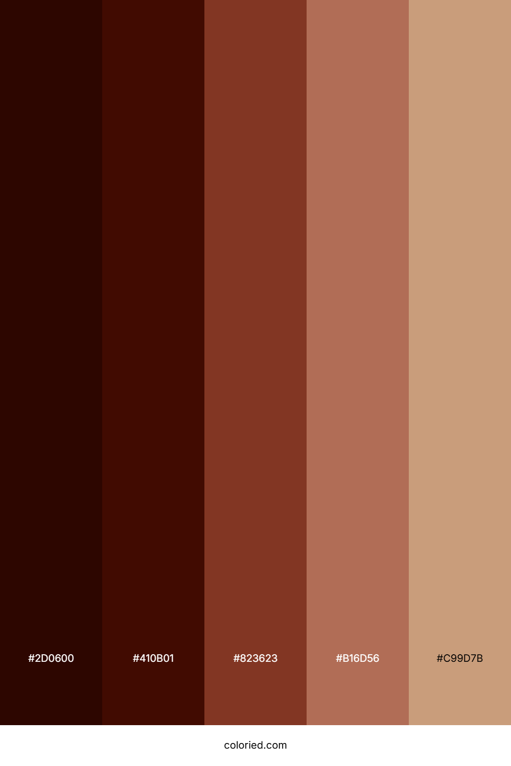Cocoa Brown and Mahogany Color Palette