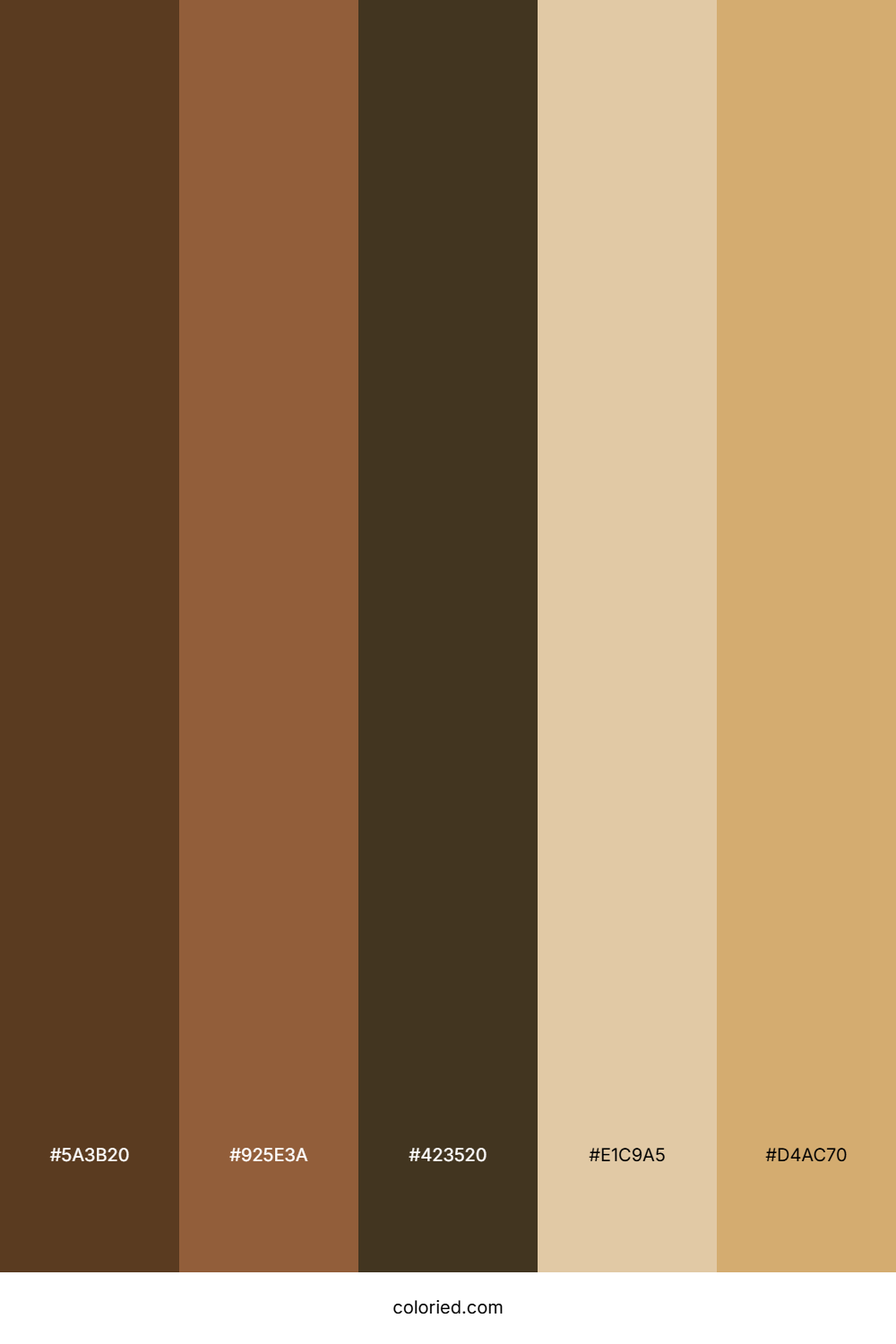 Cocoa Caramel Glow Color Palette
