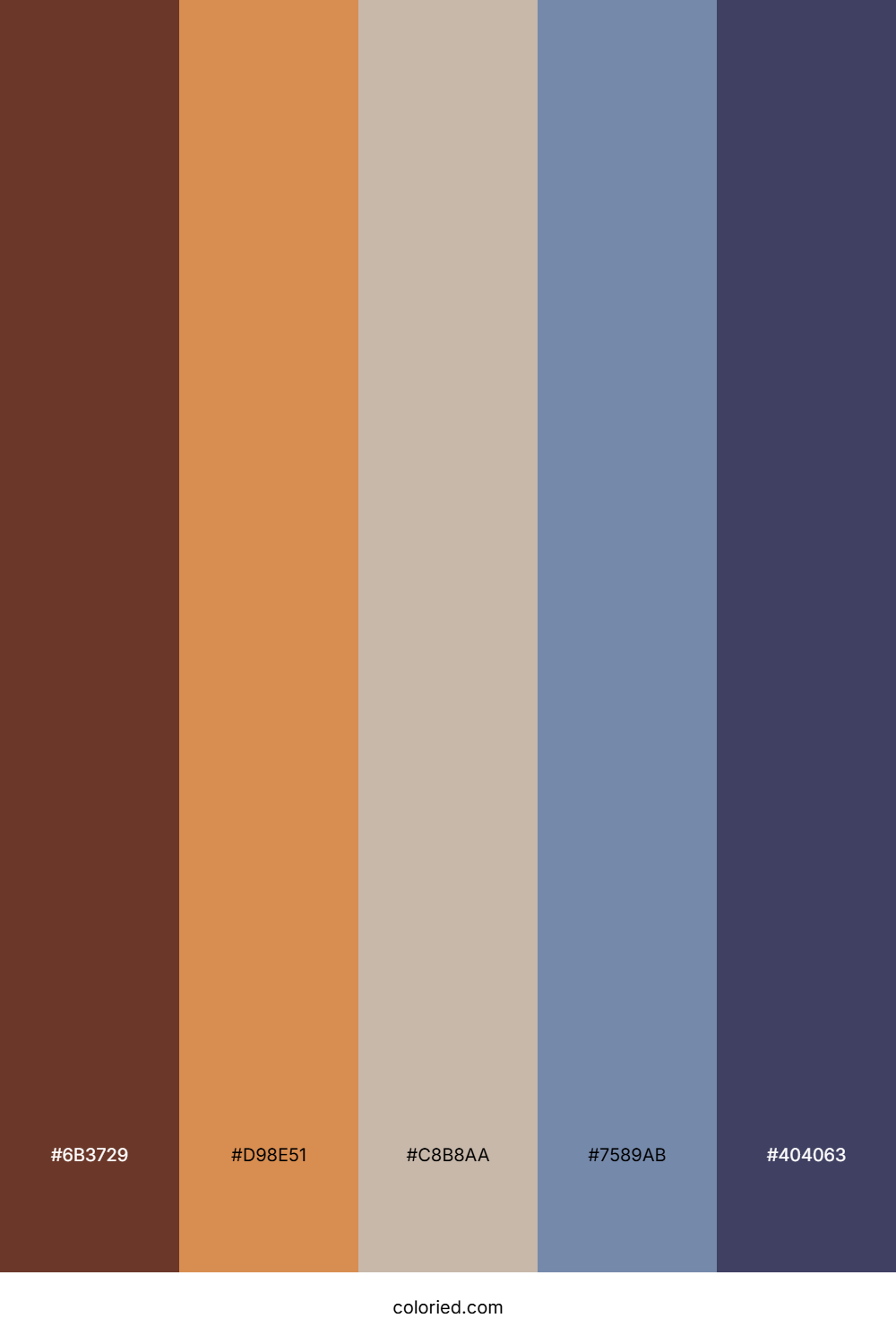 Cocoa Sunset Sky Palette
