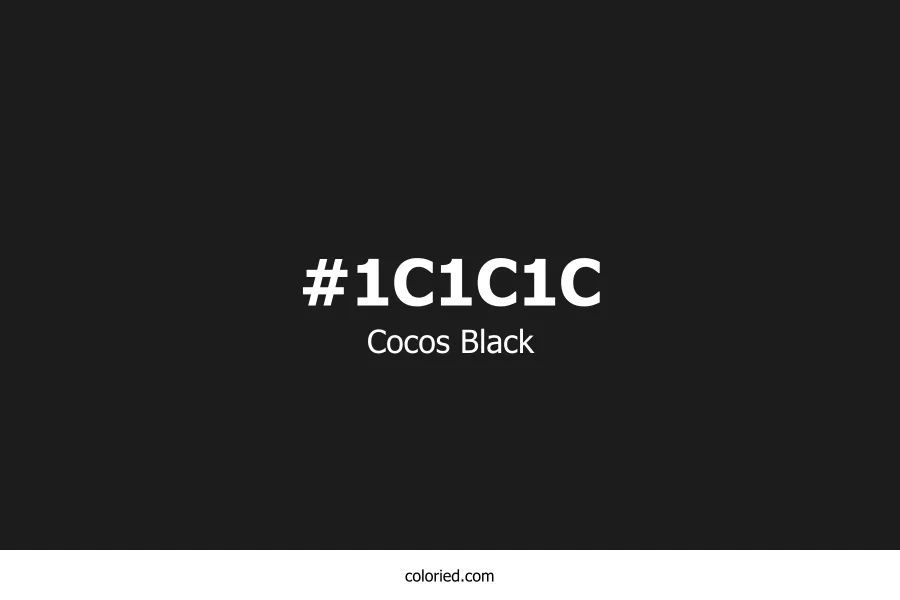 Cocos Black Color