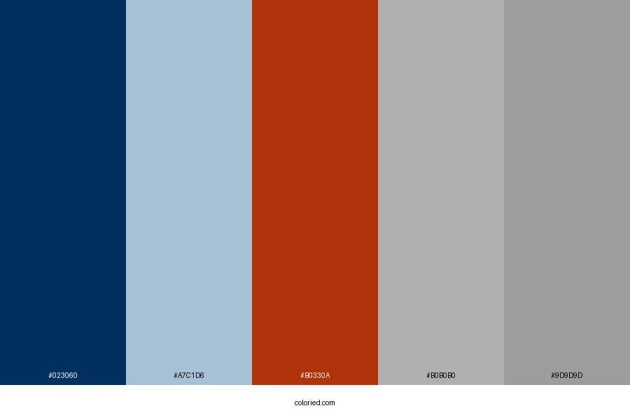 Contrast Blue Color Palette