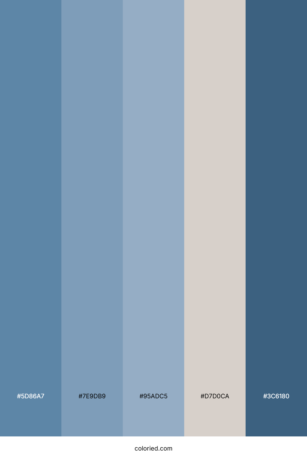 Cool Blue And Soft Gray Pastel Color Palette