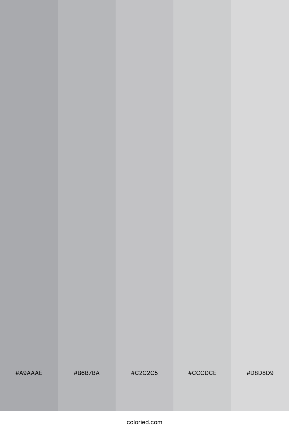 Cool Silver And Light Gray Color Palette