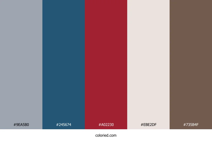 Cool Slate Berry Color Palette